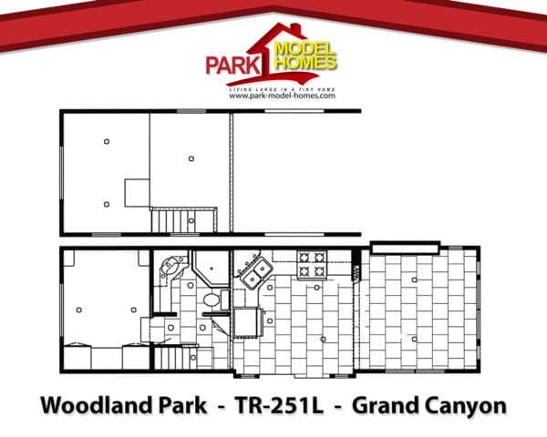 Woodland Park Model Timber Ridge Grand Canyon (TR-251L) – Floor Plan Woodland Park Model Timber Ridge Grand Canyon (TR-251L) - Floor Plan