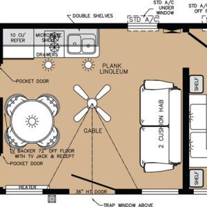 America's Park Cabins APC-PC-28S